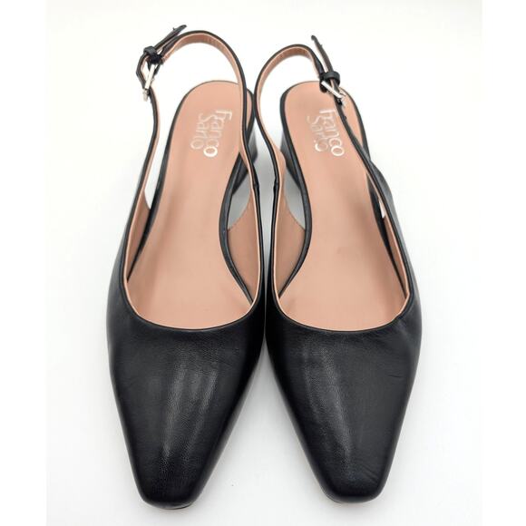 Franco Sarto Jacer Block Heel Slingback Pump Women's Black Size US9M EU40 - Picture 9 of 12